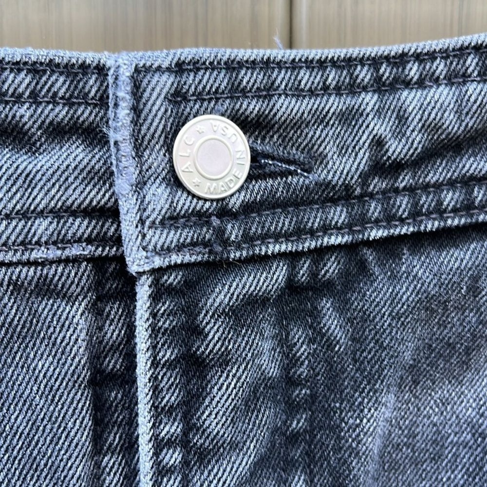 A.L.C Women's Denim Hunter Maxi Skirt size 2 Cotton Washed Black Made in USA NWT - Picture 10 of 16